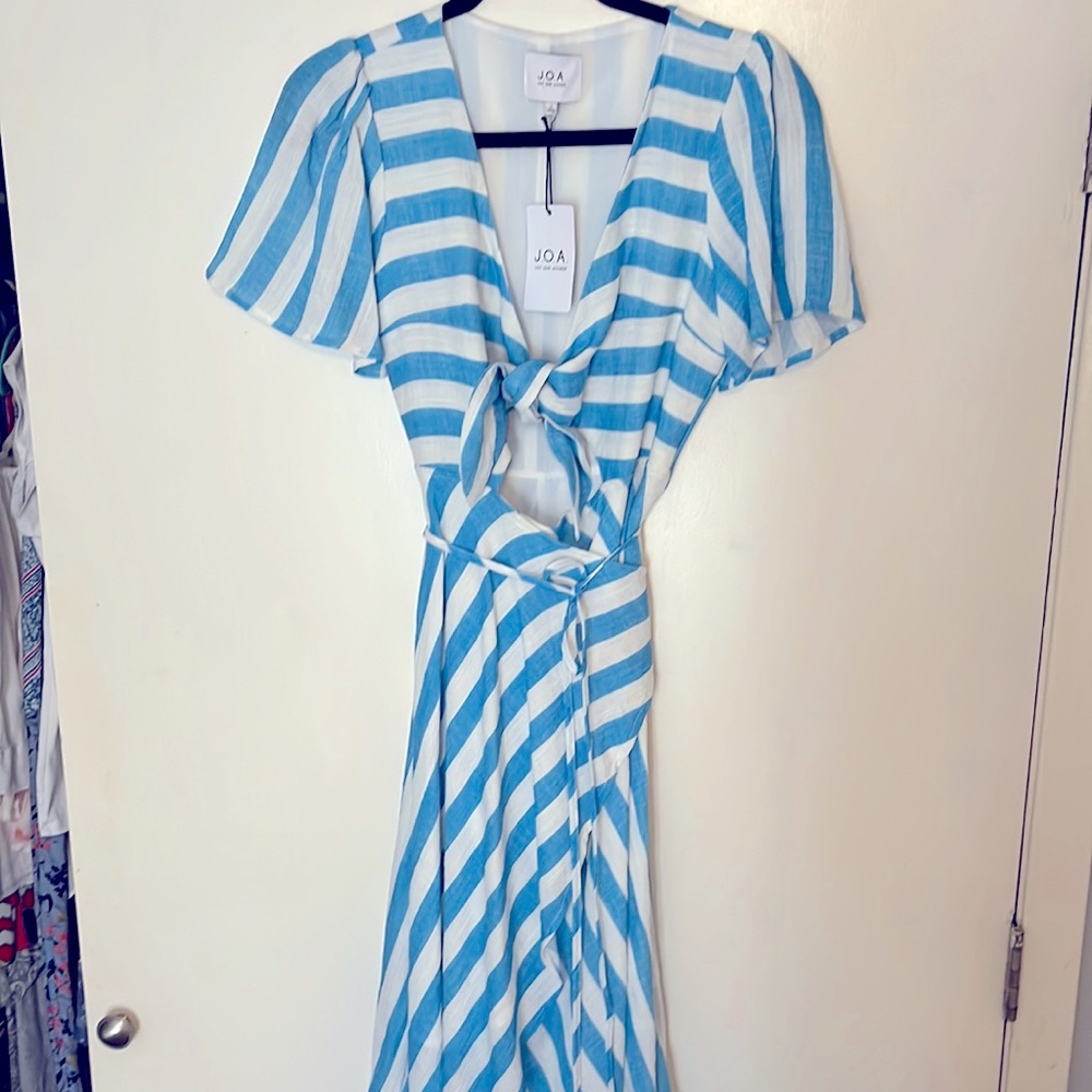 Peekaboo wrap dress
